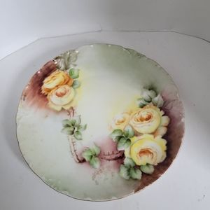 Vintage Versailles Bavaria Porcelain Scalloped Edge Floral Plate